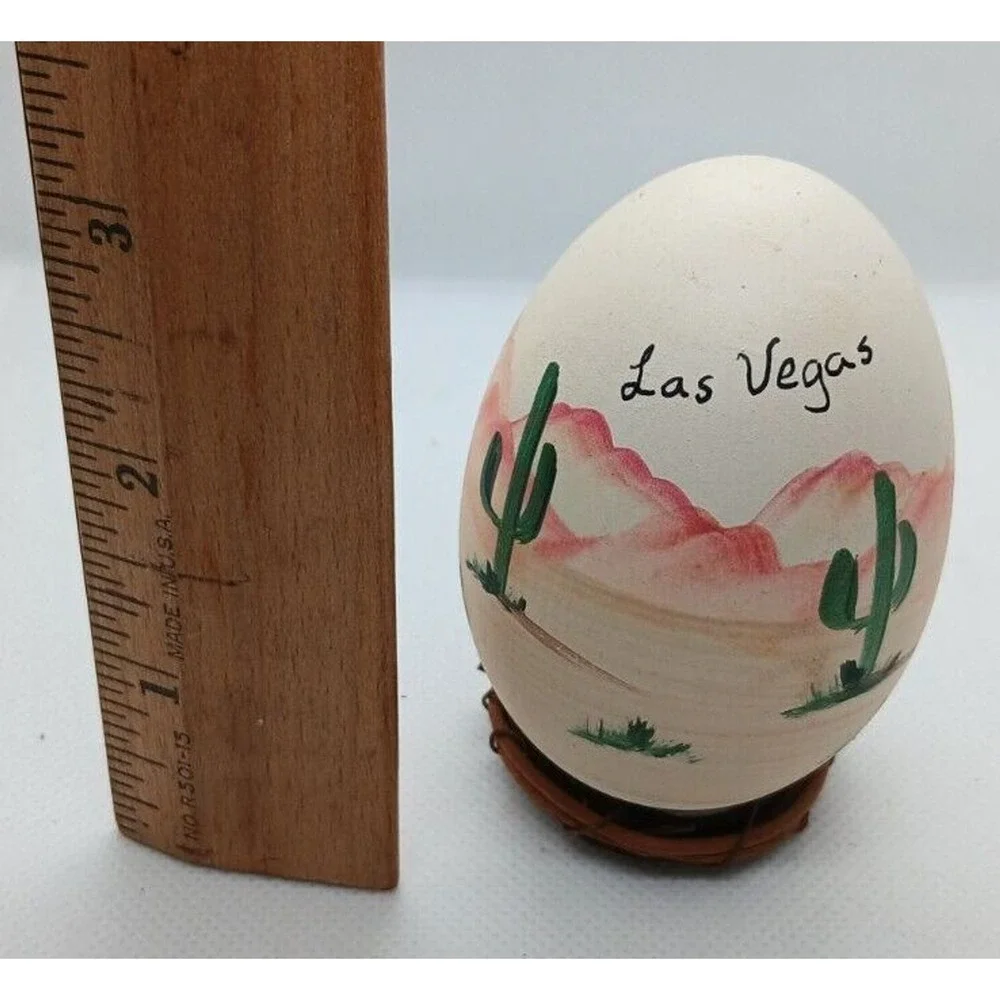 Las Vegas Egg Decoration Chips, Dice and Catus Reminder not to bet all your nest